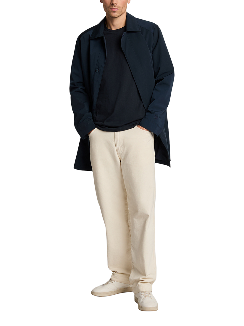 Product image 4 of 5, which shows Lyle & Scott Cotton Slub T-Shirt, Dark Navy, L