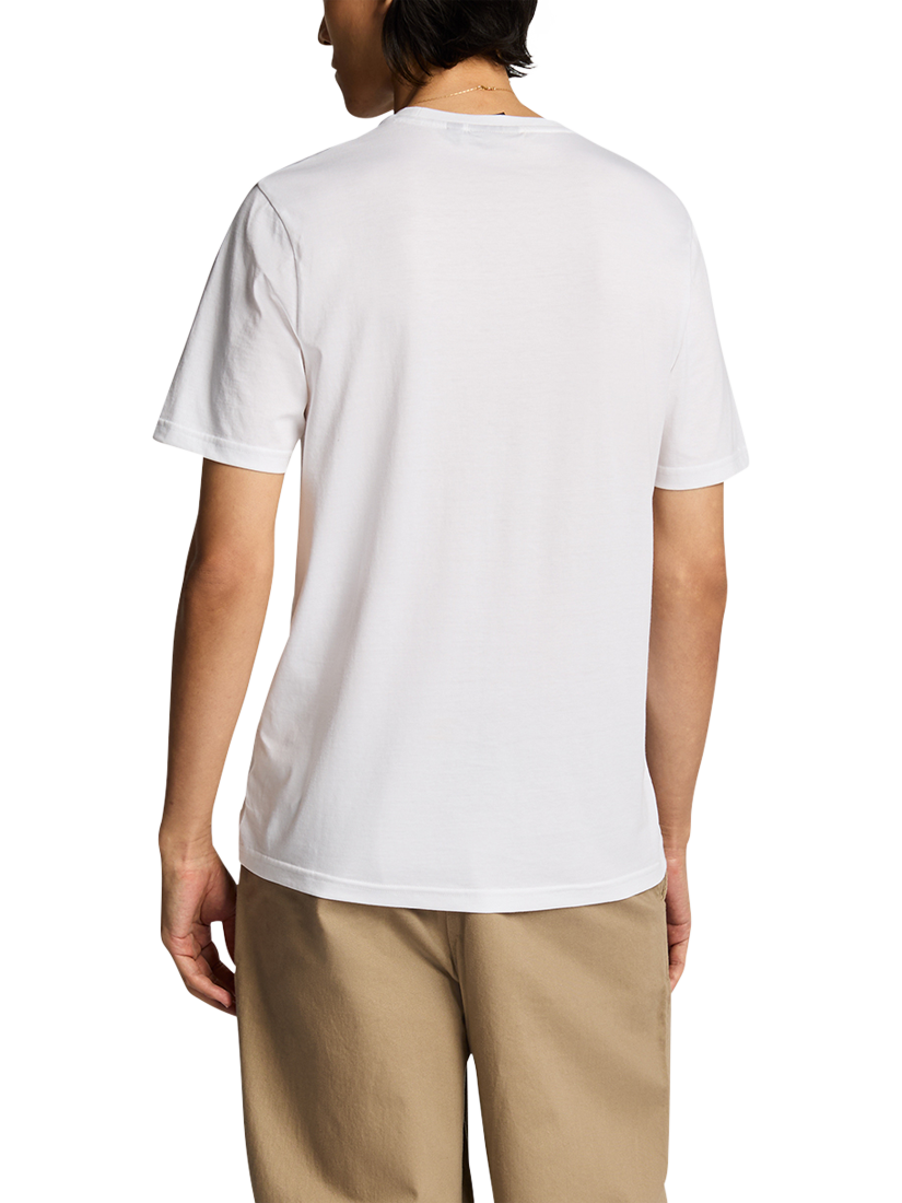 Product image 2 of 5, which shows Lyle & Scott Superfine Cotton Regular Fit T-Shirt, White, XS