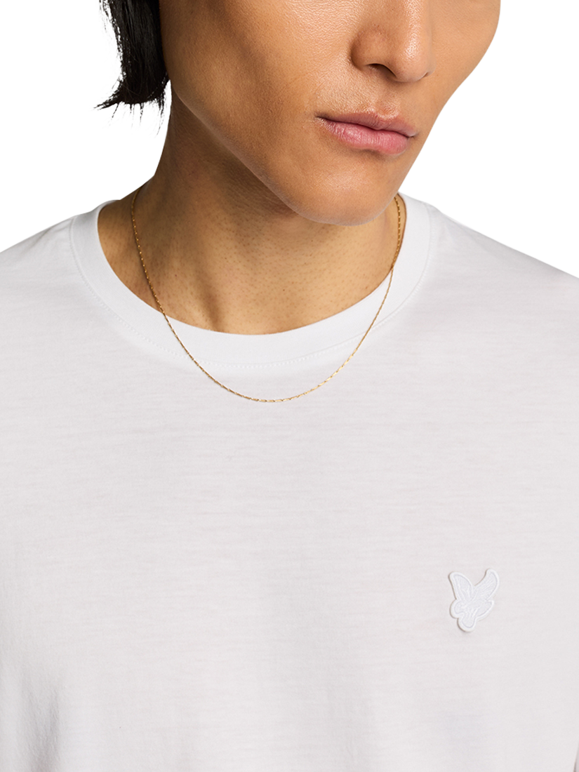 Product image 5 of 5, which shows Lyle & Scott Superfine Cotton Regular Fit T-Shirt, White, XS