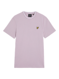 Lyle & Scott Cotton Tipped Crew Neck Regular Fit T-Shirt, Iris/White