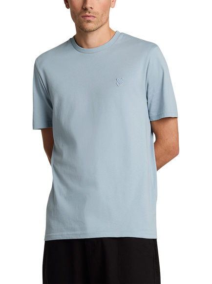 Lyle & Scott Cotton Blend Tonal Regular Fit T-Shirt, Blue Ash, Blue Ash