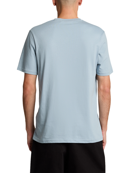 Lyle & Scott Cotton Blend Tonal Regular Fit T-Shirt, Blue Ash - view 2, Blue Ash