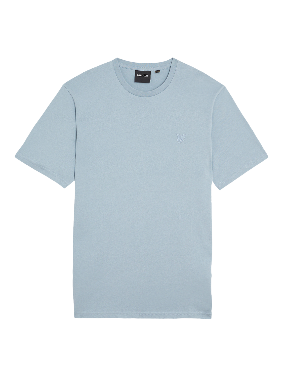 Product image 3 of 5, which shows Lyle & Scott Cotton Blend Tonal Regular Fit T-Shirt, Blue Ash, XS