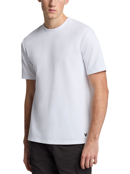 Lyle & Scott Twill Texture Crew Neck T-Shirt, White, White