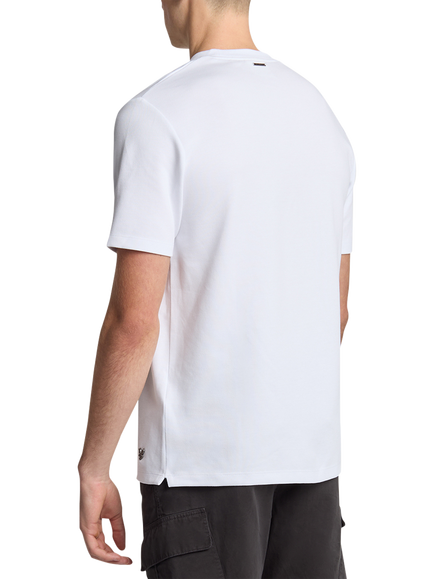 Lyle & Scott Twill Texture Crew Neck T-Shirt, White - view 2, White
