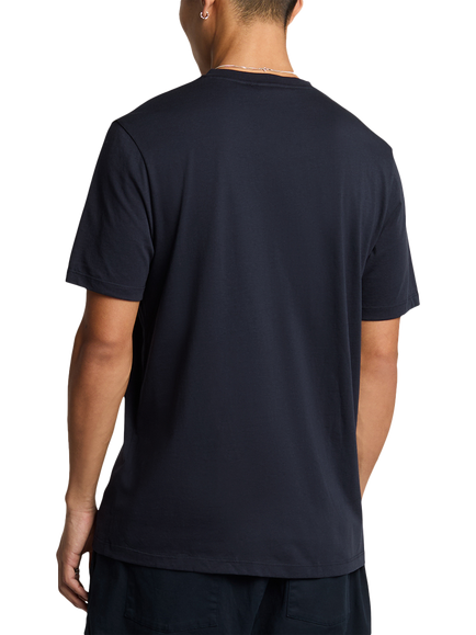 Lyle & Scott Superfine Cotton V-Neck T-Shirt - view 2, Dark Navy