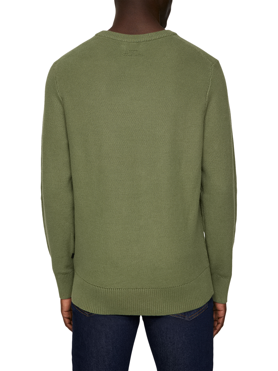 Product image 2 of 11, which shows J.Lindeberg Arthur Knit Organic Cotton Sweater, Olivine, M