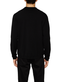 J.Lindeberg Rowan Long Sleeve Polo Shirt, Black - view 2, Black