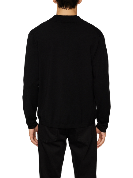 J.Lindeberg Rowan Long Sleeve Polo Shirt, Black - view 2, Black