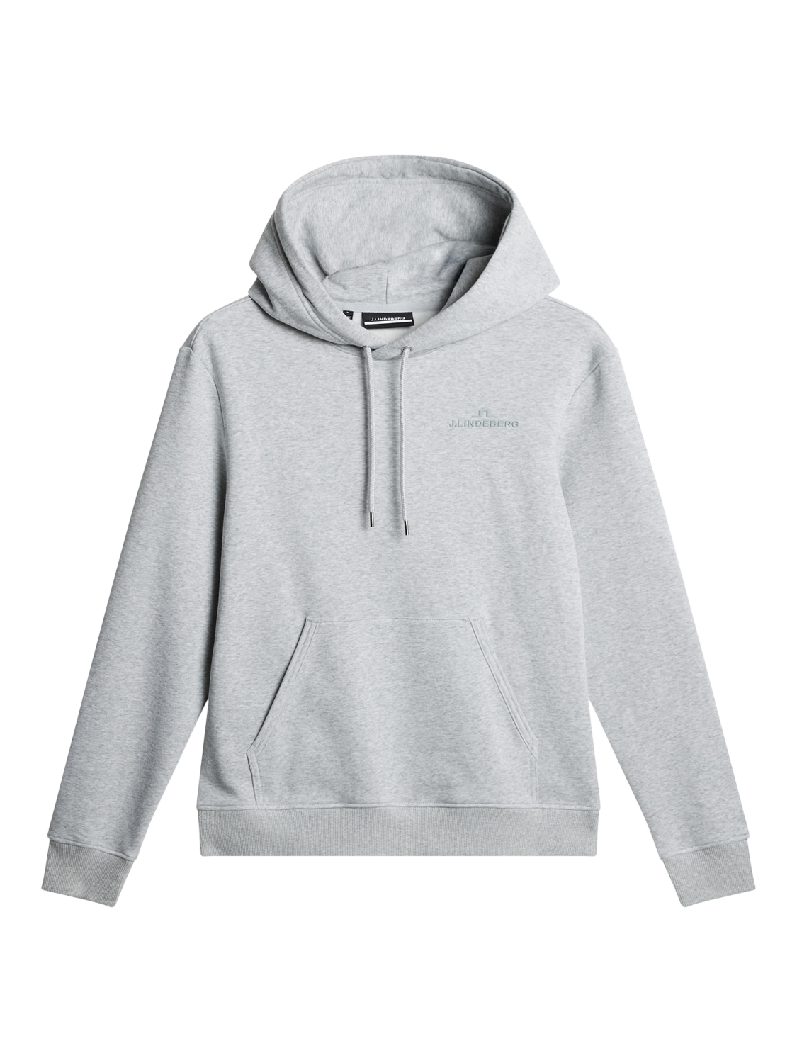 Product image 5 of 5, which shows J.Lindeberg Alpha Hoodie, Light Grey Melange, XL