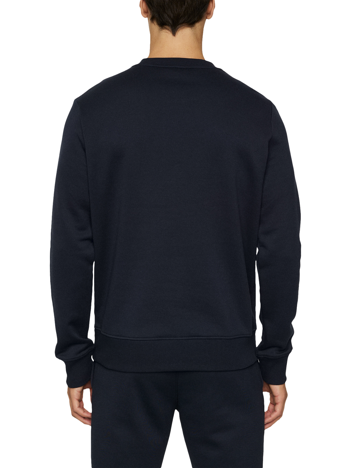 Product image 2 of 5, which shows J.Lindeberg Alpha Crew Neck Jumper Sweatshirt, Navy, S