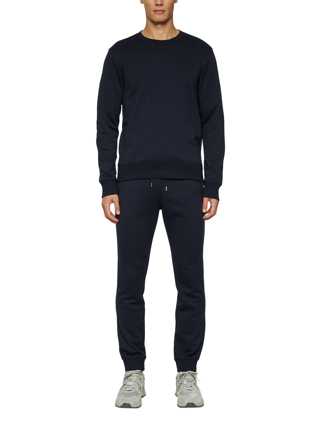 Product image 3 of 5, which shows J.Lindeberg Alpha Crew Neck Jumper Sweatshirt, Navy, S