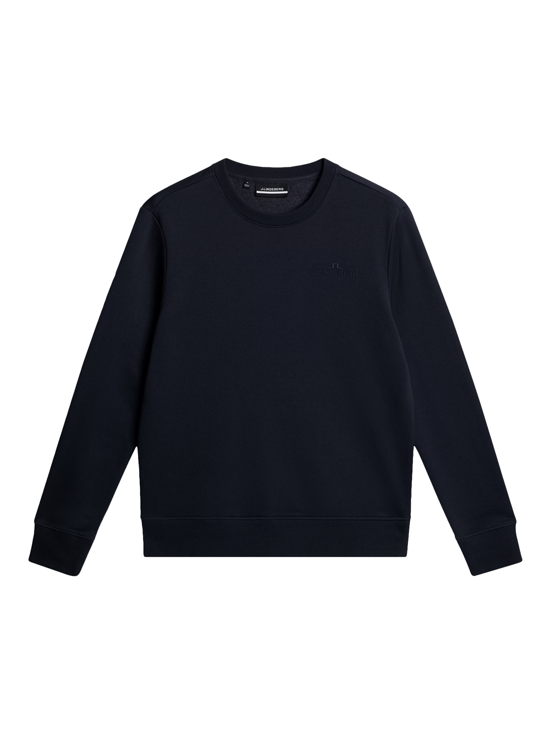 Product image 5 of 5, which shows J.Lindeberg Alpha Crew Neck Jumper Sweatshirt, Navy, S