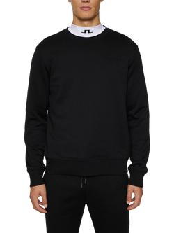 J.Lindeberg Alpha Crew Neck Jumper Sweatshirt, Black, Black