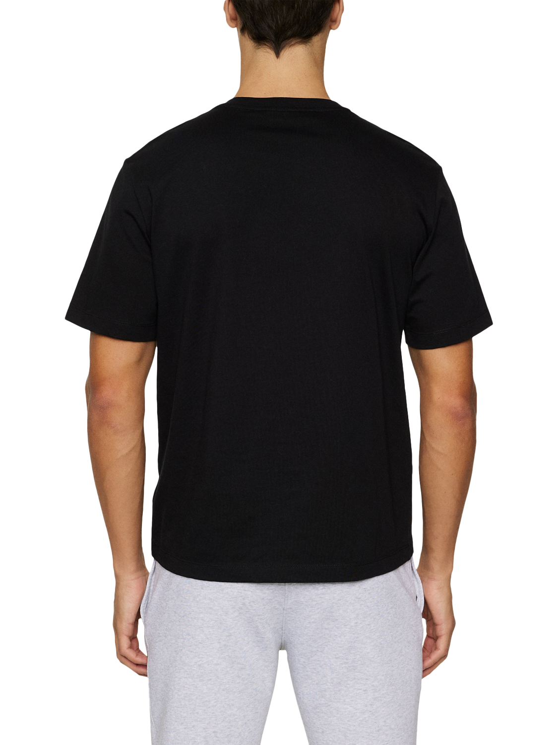Product image 2 of 5, which shows J.Lindeberg Alpha Cotton Regular Fit T-Shirt, Black, S