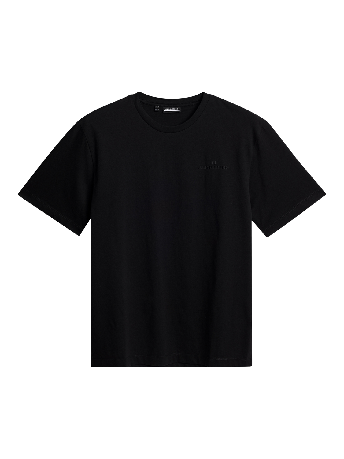 Product image 5 of 5, which shows J.Lindeberg Alpha Cotton Regular Fit T-Shirt, Black, S