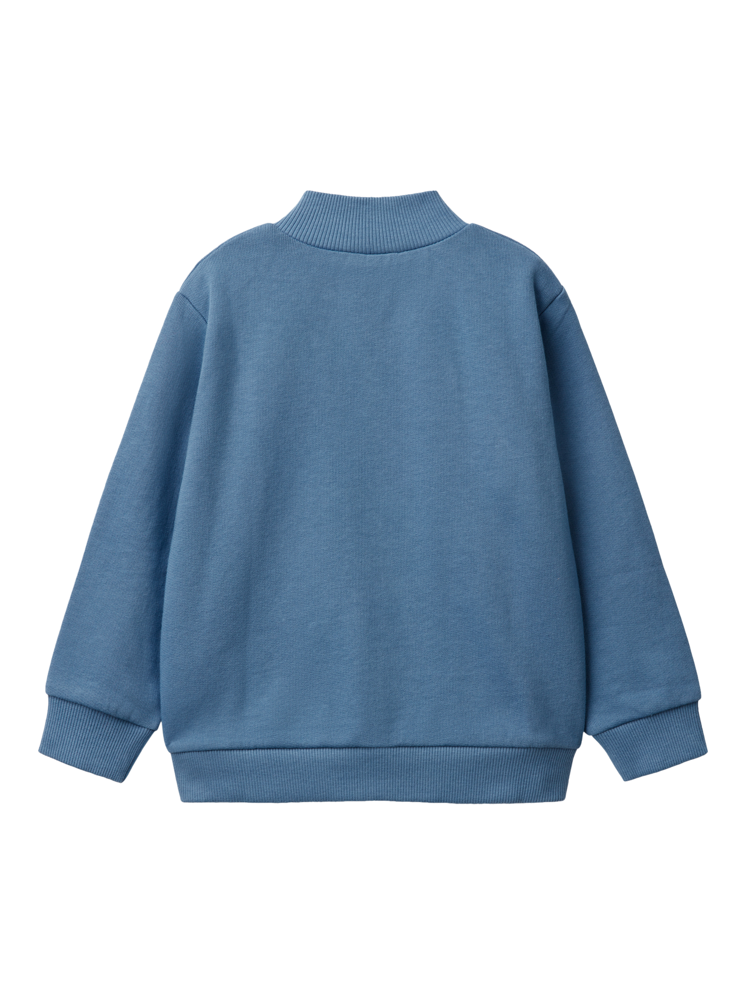 Product image 2 of 3, which shows Benetton Kids' Logo Zipped Sweatshirt, Sugar Paper, 5-6 years