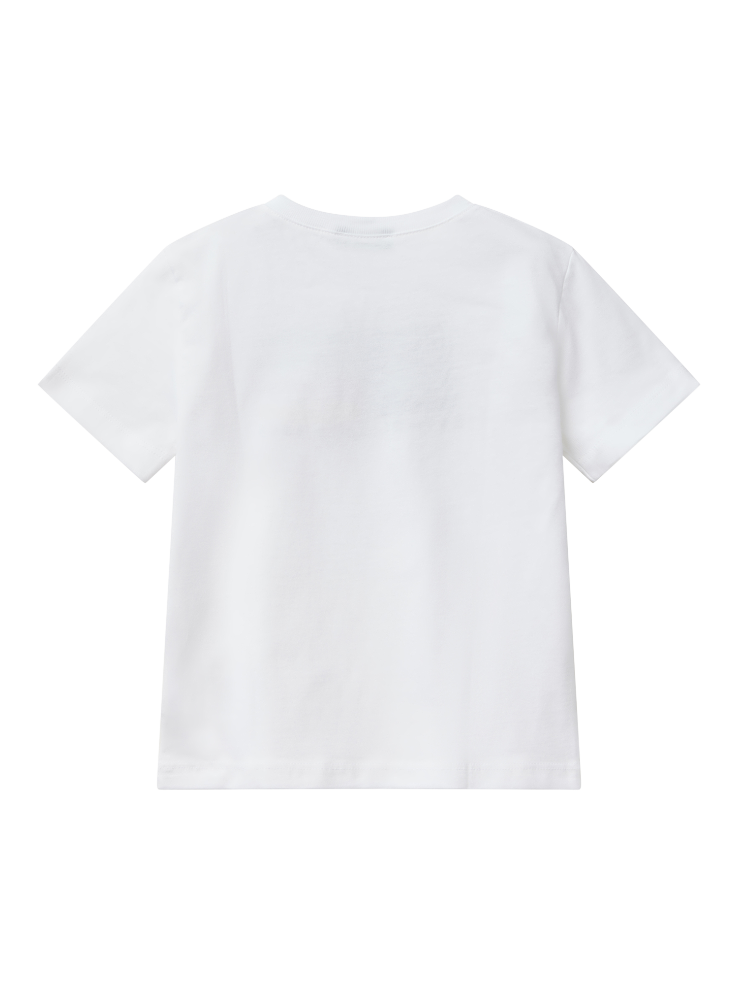 Product image 2 of 3, which shows Benetton Kids' Cotton Logo Short Sleeve T-Shirt, Optical White, 3-4 years