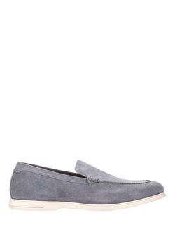 Jones Bootmaker Raiden Suede Loafers, Grey