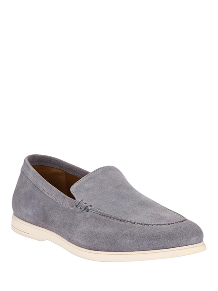 Jones Bootmaker Raiden Suede Loafers - view 2, Grey