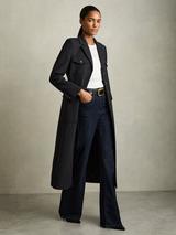 【海外限定】Hobbsウールコート☆Yasmina Wool Rich Coat, Black Yasmina Wool Blend Coat | Hobbs US |