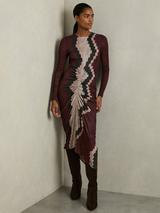 【海外限定】REISSワンピース☆Ivory Caprice Wool-Blend Hybrid Buy Reiss Ivory Caprice Wool-Blend Hybrid Knitted Midi Dress