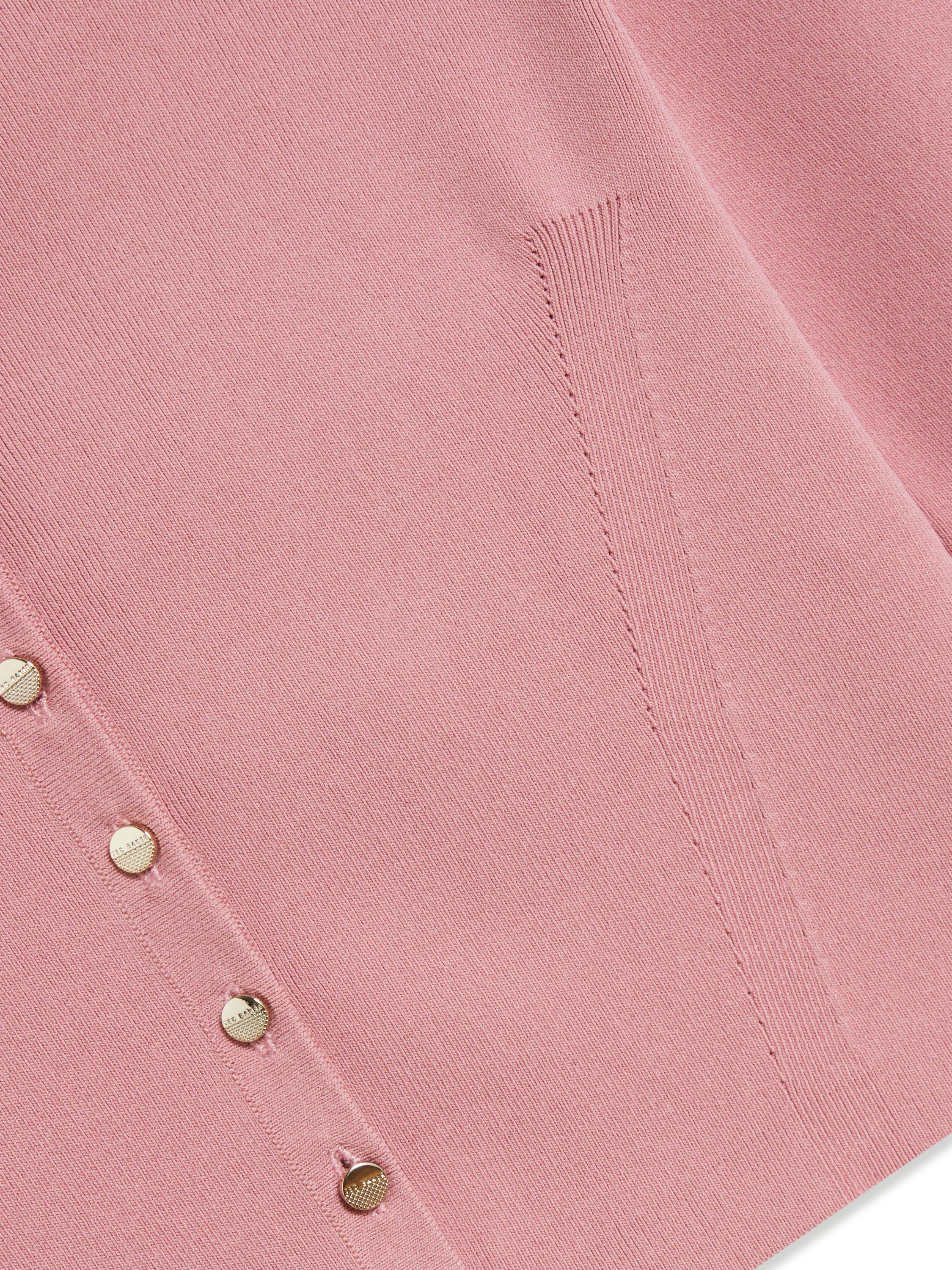 Product image 4 of 5, which shows Ted Baker Emoriyy Cropped Knit Cardigan, Pink, 10