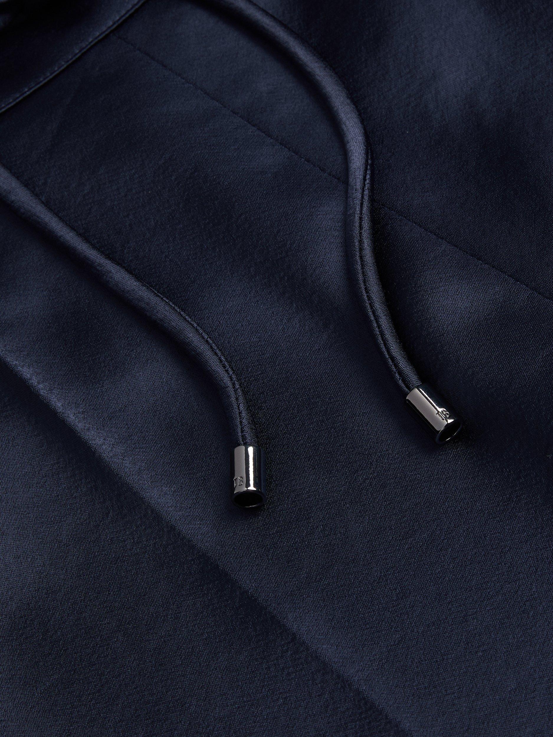 Product image 4 of 6, which shows Ted Baker Satin Wide Leg Joggers, Navy, 6