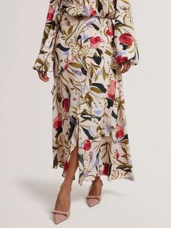 Ted Baker Candici Floral Frill Detail Skirt, Multi, Multi