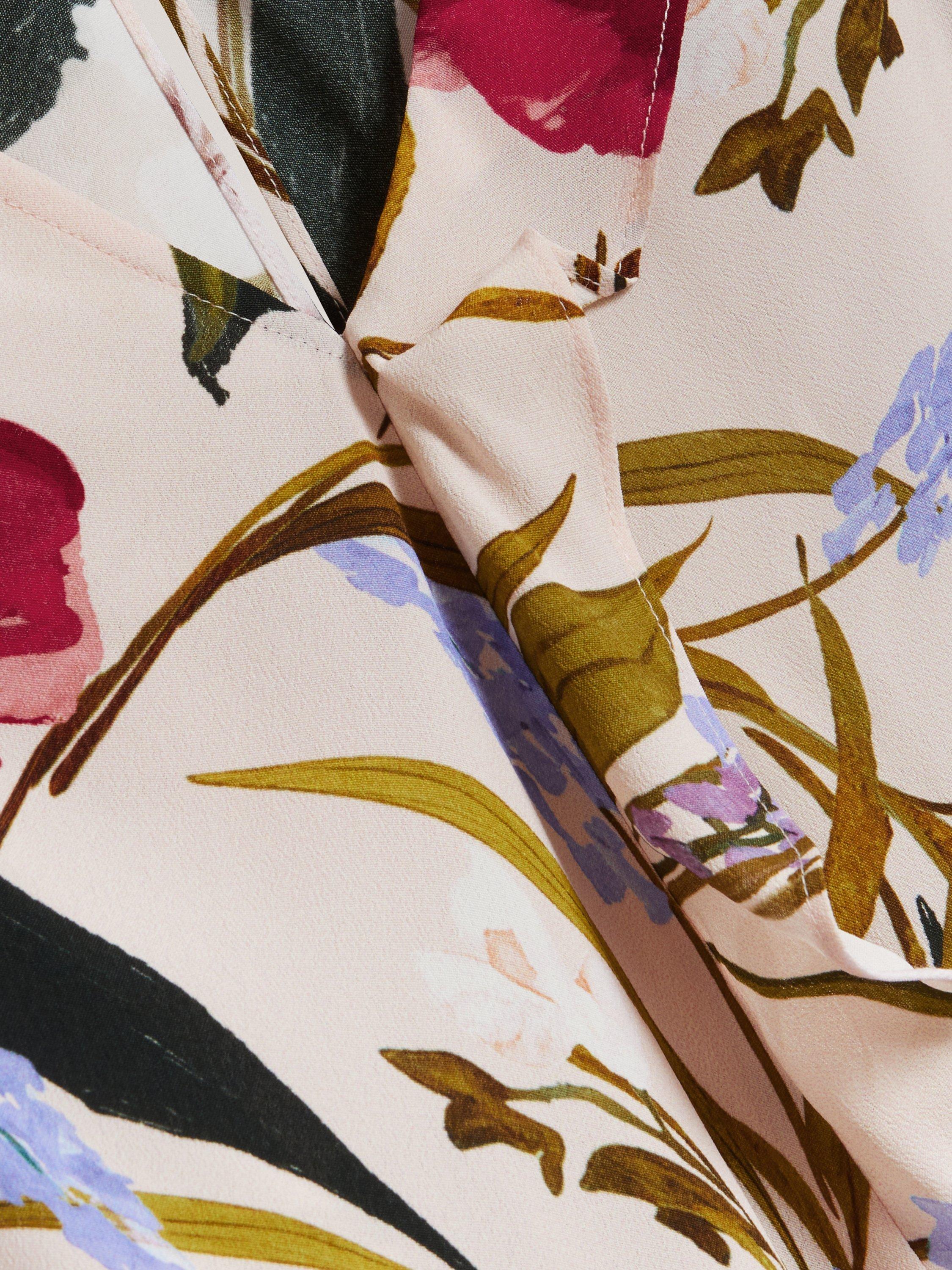 Product image 5 of 6, which shows Ted Baker Minasa Floral Frill Detail Top, Multi, 6
