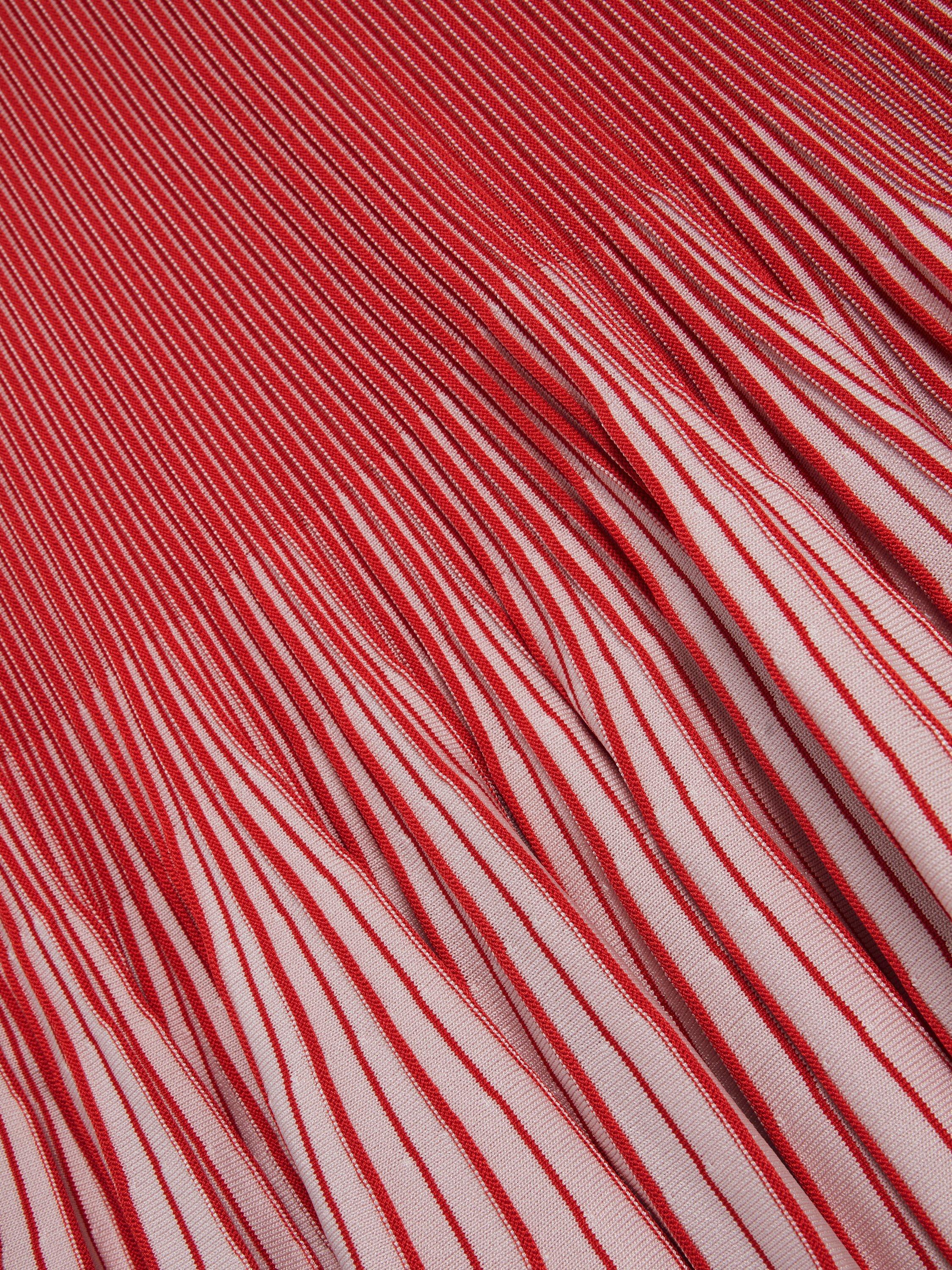 Product image 4 of 5, which shows Ted Baker Textured Stripe Flippy Skirt Mini Dress, Red, 8