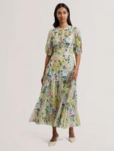 【海外限定】REISSドレス☆Marnie Knit Hybrid Midi Dress in Na REISS Marnie Hybrid Knitted Midi Dress in Ivory/Nude | endource