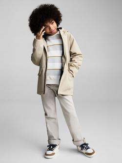Mango Kids' Ramon Hooded Parka Jacket, Light Pastel Brown - view 2, Light Pastel Brown