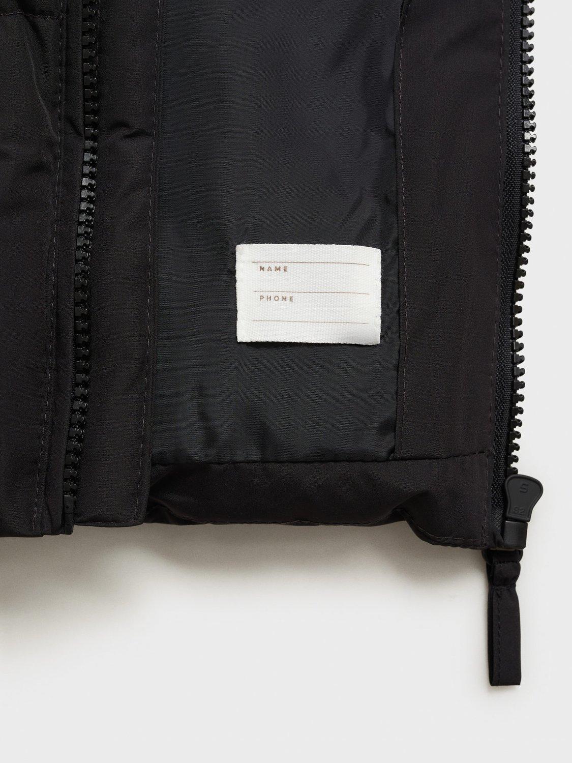Product image 5 of 7, which shows Mango Kids' Lolita Padded Gilet, Black, 11-12 years