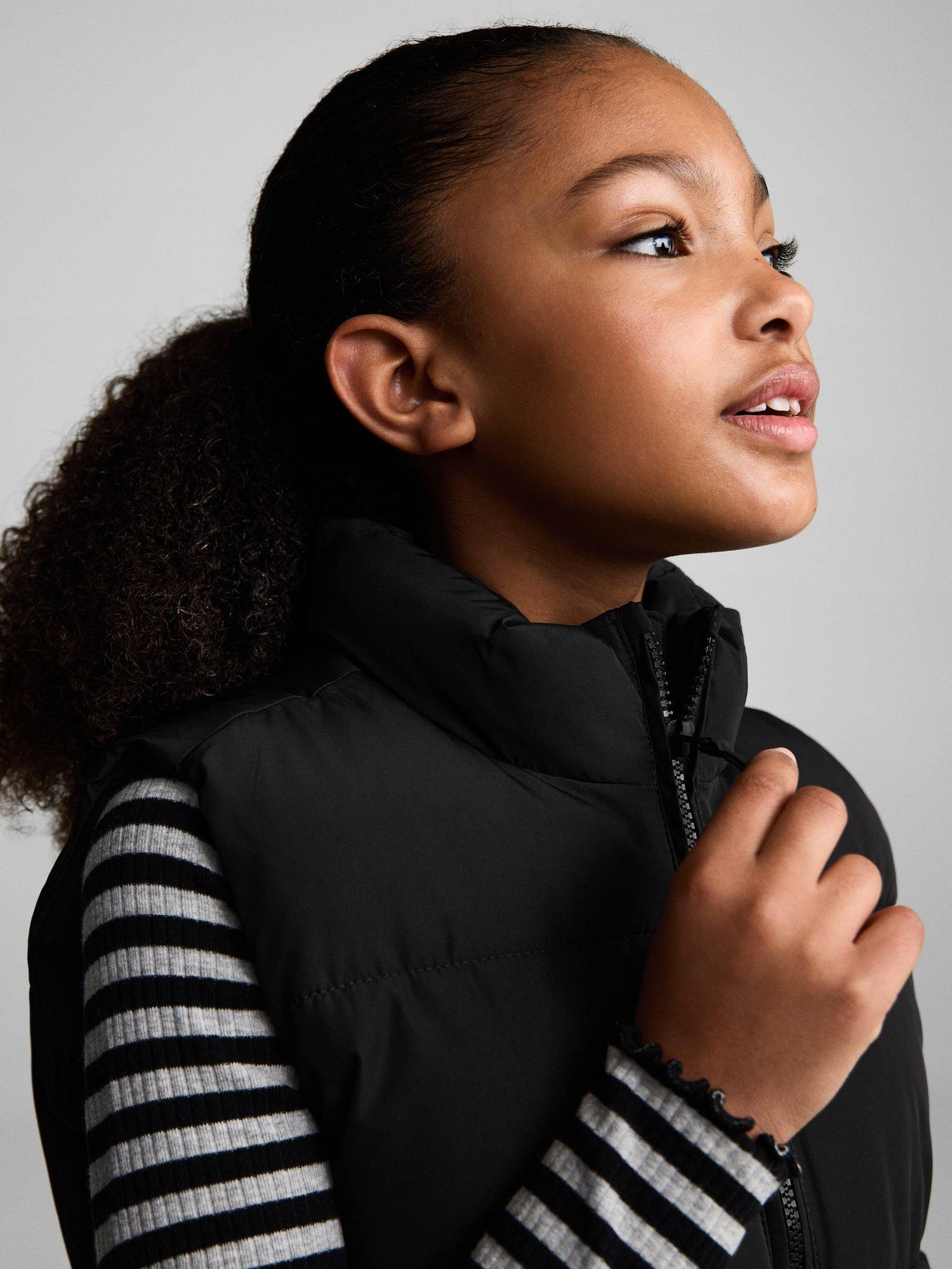 Product image 6 of 7, which shows Mango Kids' Lolita Padded Gilet, Black, 11-12 years