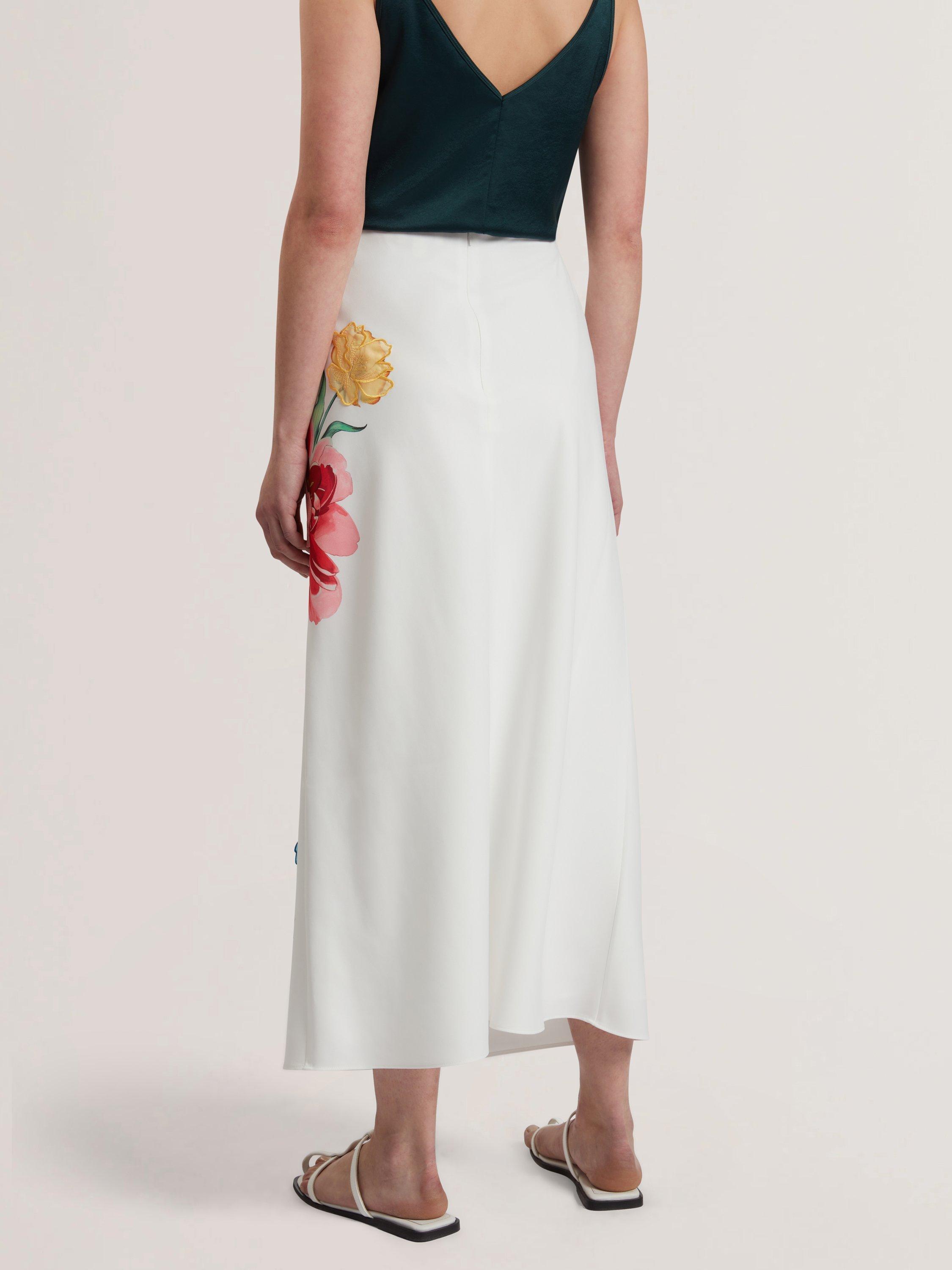 Product image 2 of 6, which shows Ted Baker Casla Floral Skirt, Multi, 6