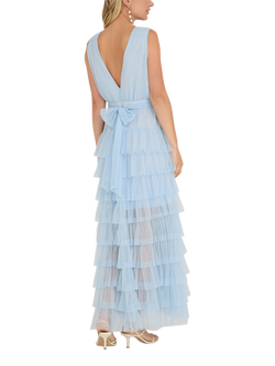 A-VIEW Miranda Layered Maxi Dress, Light Blue - view 2, Light Blue