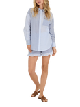 A-VIEW Mila Stripe Cotton Blend Shirt