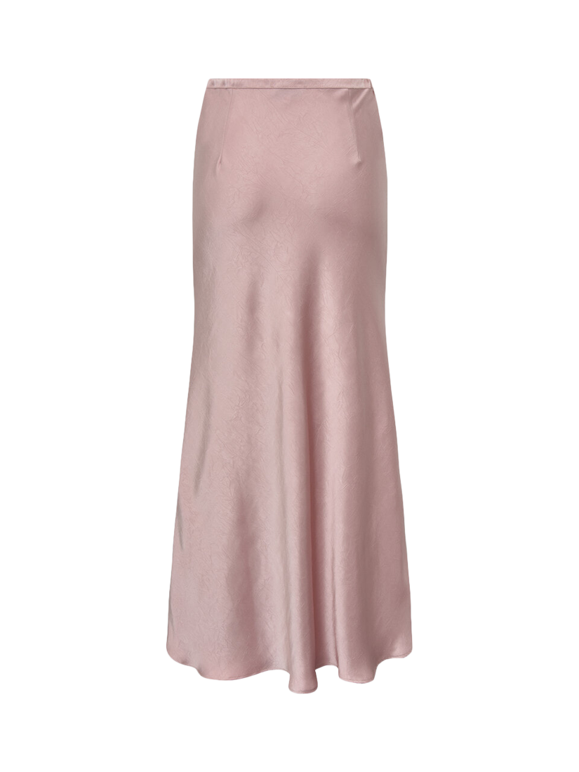 Product image 5 of 5, which shows A-VIEW Emily Satin Maxi Skirt, Pale Rose, 8