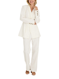 A-VIEW Kelly High Waist Flared Trousers, White