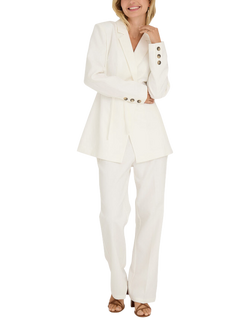 A-VIEW Kelly High Waist Flared Trousers, White