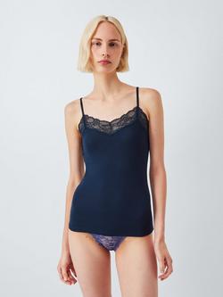 John Lewis Heat Generating Ribbed Thermal Vest, Dark Sapphire