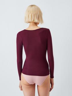 John Lewis Heat Generating Ribbed Long Sleeve Thermal Top - view 2, Fig