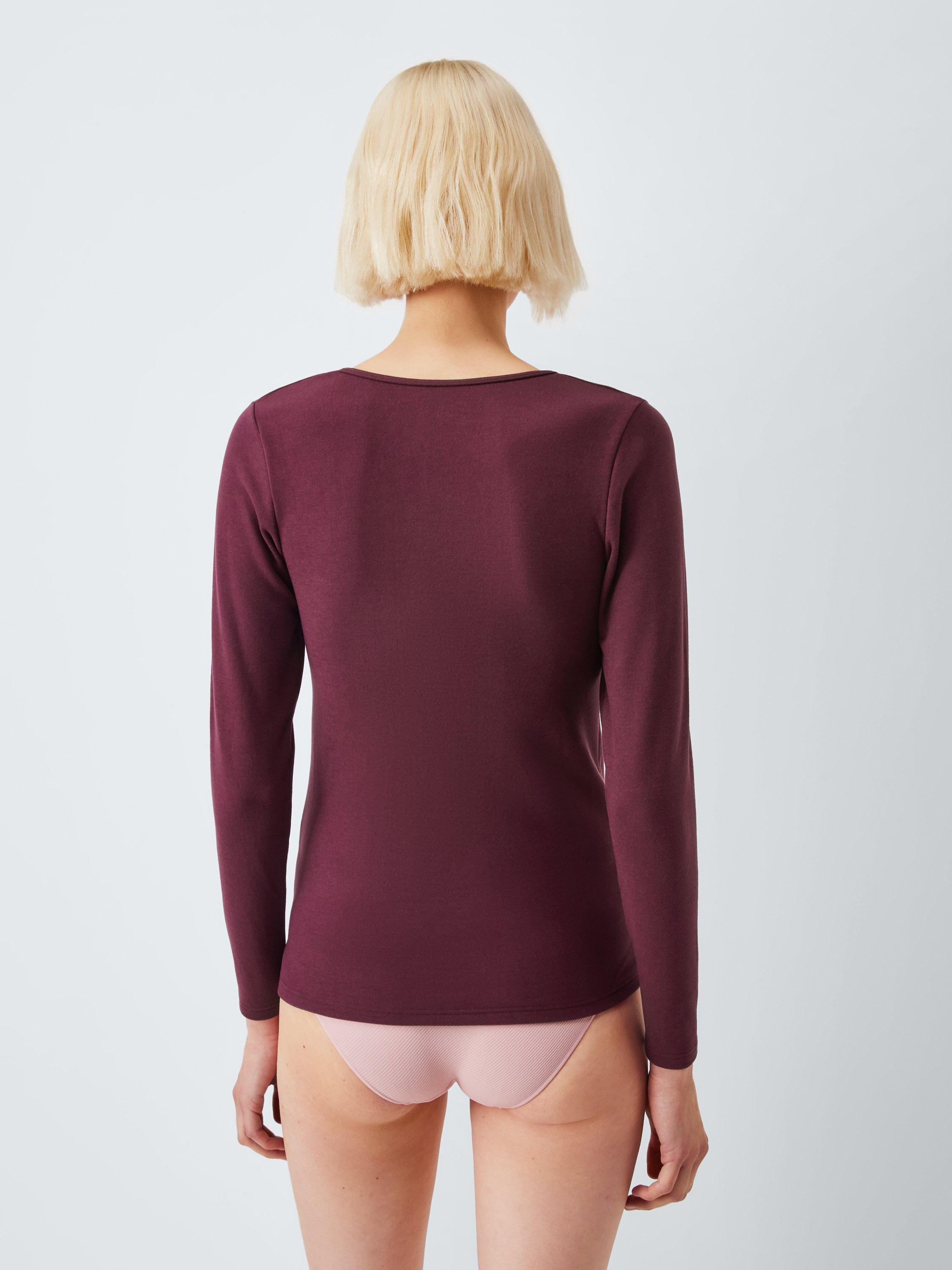 Product image 2 of 5, which shows John Lewis Long Sleeve Thermal Top, Fig, 8-10