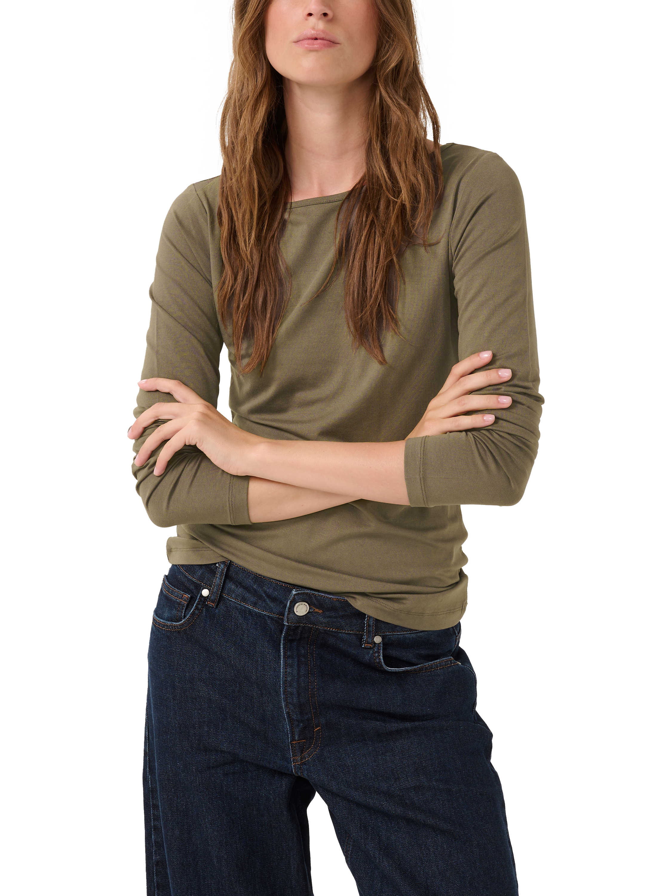 Product image 1 of 5, which shows MY ESSENTIAL WARDROBE Vista Long Sleeve Top, Sea Turtle, XS