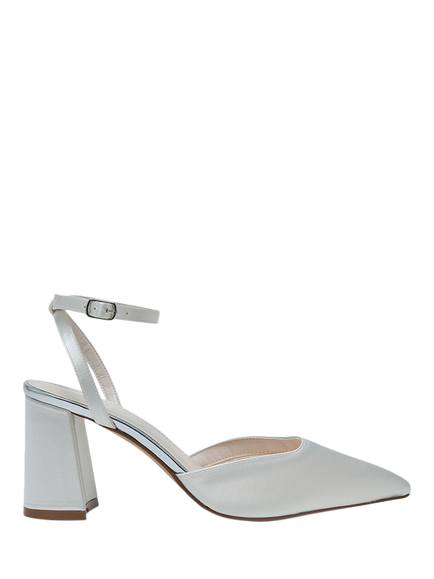Rainbow Club Aria Flared Heel Wedding Court Shoes, Ivory, Ivory