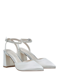 Rainbow Club Aria Flared Heel Wedding Court Shoes, Ivory