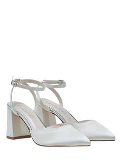 Rainbow Club Aria Flared Heel Wedding Court Shoes, Ivory - view 2, Ivory
