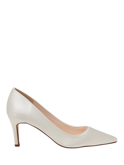Rainbow Club Morgan II Wide Fit Wedding Court Shoes, Ivory, Ivory
