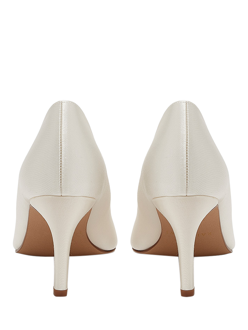 Product image 3 of 4, which shows Rainbow Club Morgan II Wide Fit Wedding Court Shoes, Ivory, 4W